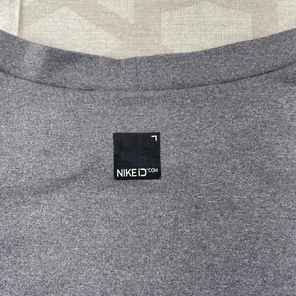 Nike Team Boys‎ Grey Black Custom NikeID NFTC Compression Athletic Shirt L